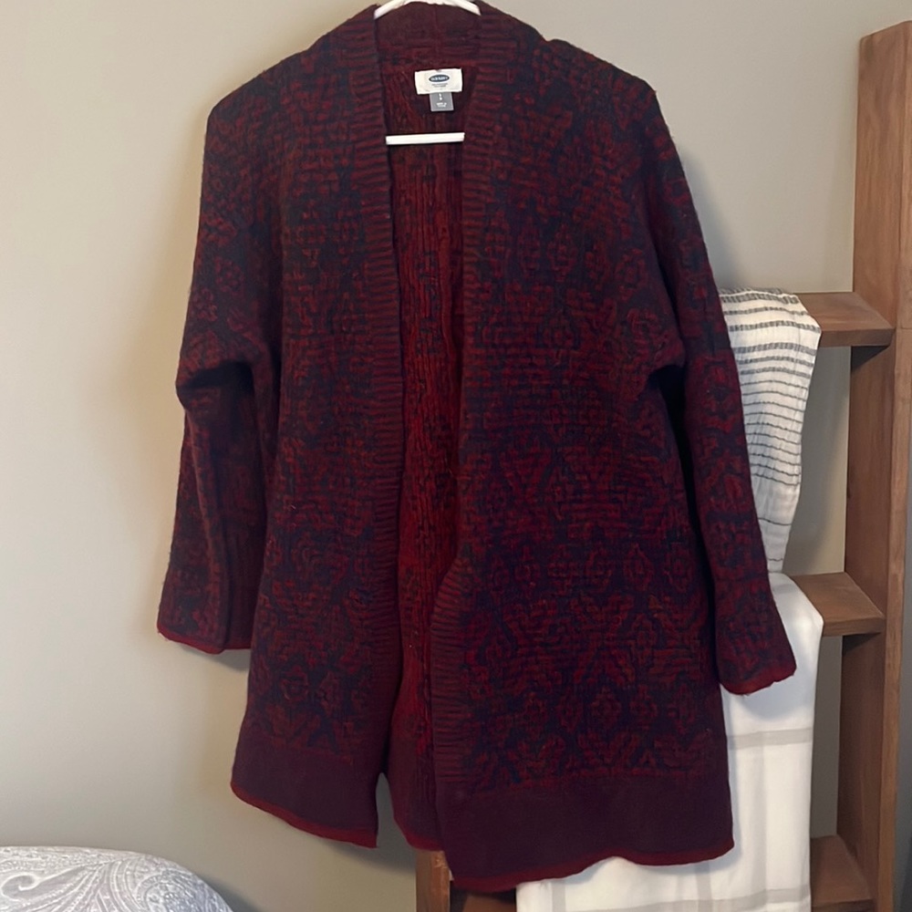 Thick Cardigan or Sweater Shawl with Sleeves